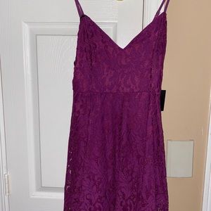 Lulu’s mini lace dress